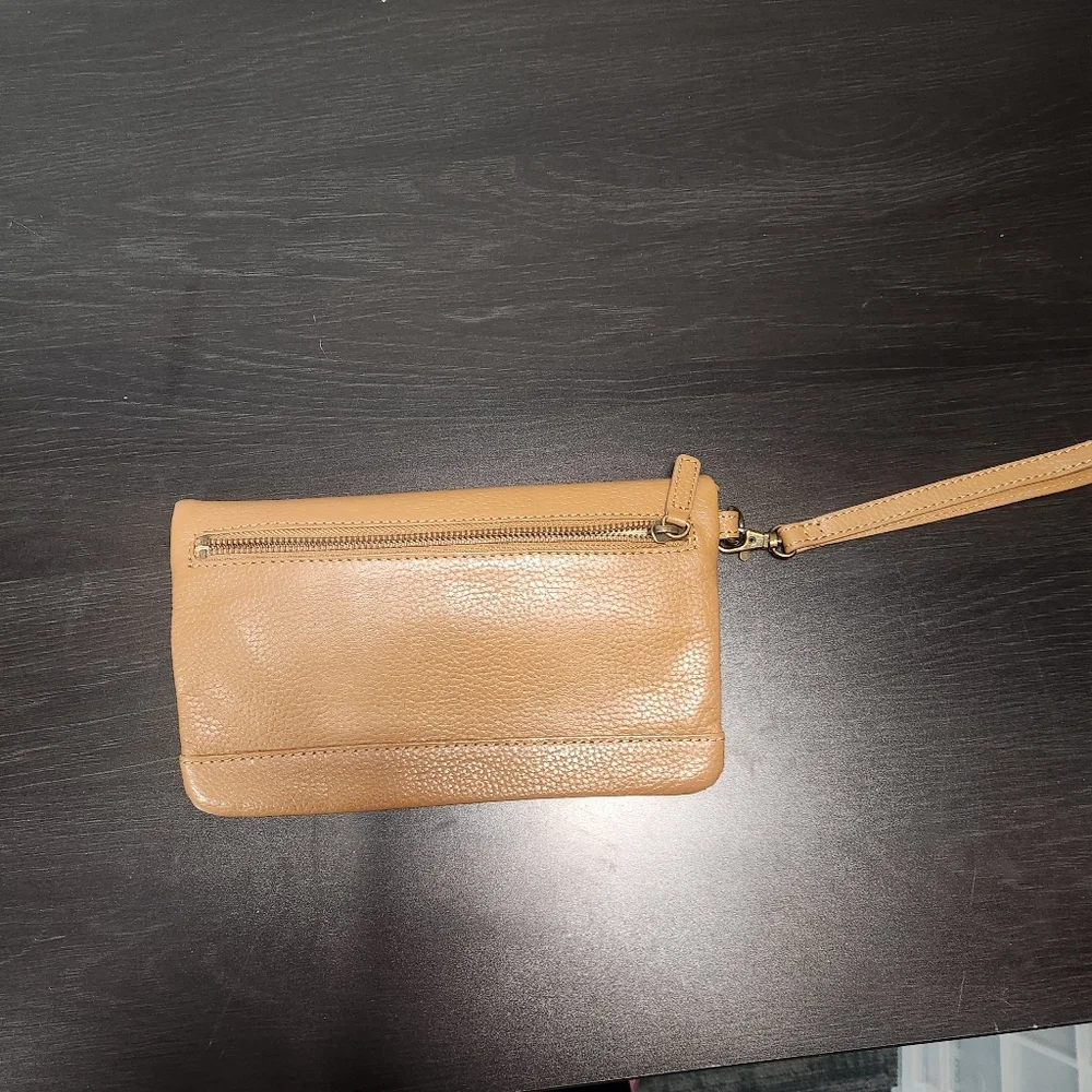 L.L. Bean Light Brown Leather Wristlet - Picture 6 of 10
